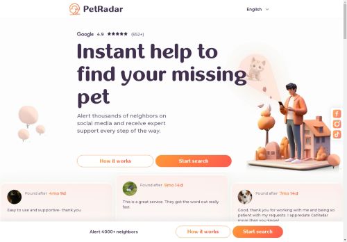 Lost Pet? PetRadar (Previously CatRadar) Alerts People