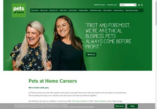 Working at Pets at Home, animal retail careers   | Pets at Home