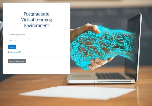 Postgraduate Virtual Learning Environment: Log in to the site