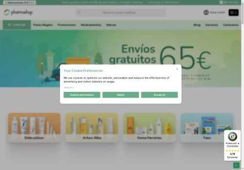 Farmacia y parafarmacia online barata en Alicante