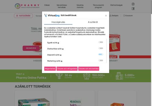 
    Pharmy Online Patika
     - Online Gyógyszertár
