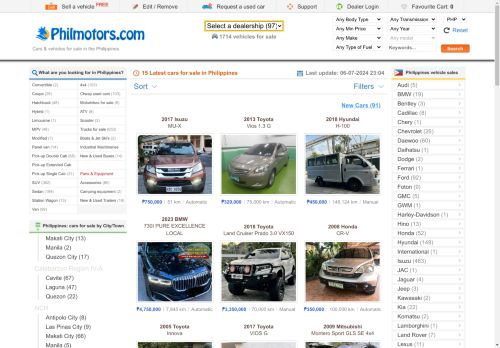 Philmotors - New & used cars for sale in the Philippines | Second hand cars classifieds