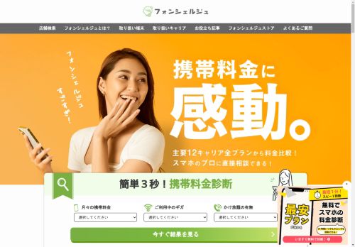 携帯料金の無料相談や見直し・比較｜フォンシェルジュ