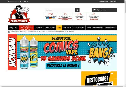 E-liquides et PUFF pas chers - PHONEANDCLOPE