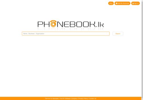 PhoneBook.lk - Search.  Dial. | Find  phone numbers in Sri Lanka.