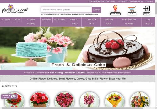 Online Flower Delivery | Send Flowers, Cakes, Gifts India | Phoolwala