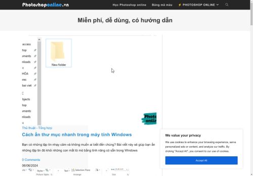 Photoshop online Free | Miễn phí, dễ dùng, có hướng dẫn