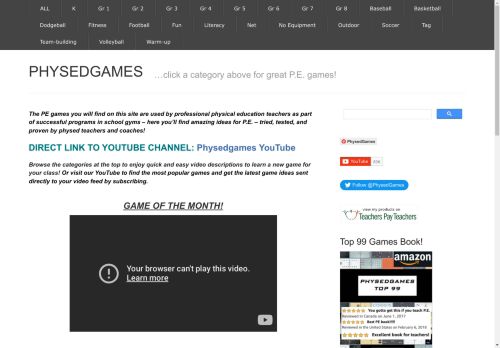 PHYSEDGAMES | …click a category above for great P.E. games!