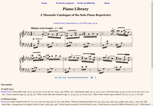 Piano Library