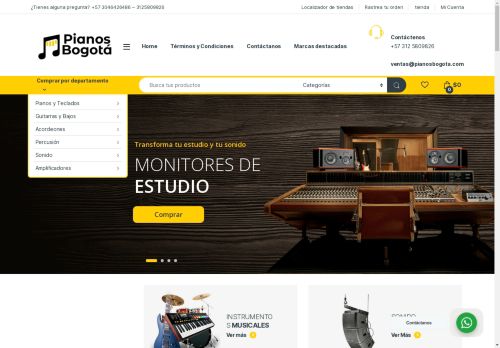 Pianos Bogotá - Instrumentos Musicales Audio y Sonido Profesional