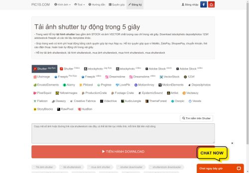 Tải hình ảnh shutterstock tự động trong 5 giây chỉ 2.800 đ