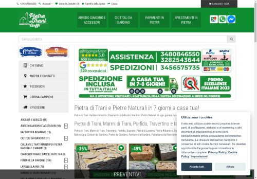 Pietra di Trani per Rivestimenti, Pavimenti ed Arredo Giardino