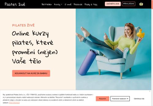 Pilates živě: Online kurzy pilates pro začátečníky i pokročilé.