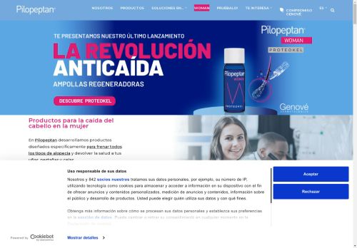 Ciencia y tecnología para la caída del cabello - Pilopeptan®