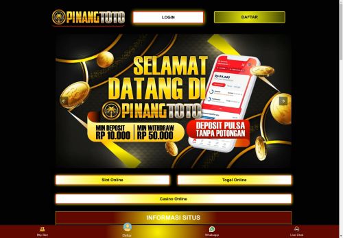 PINANGTOTO: Daftar Agen Togel dan Slot Online Terbaik di Indonesia