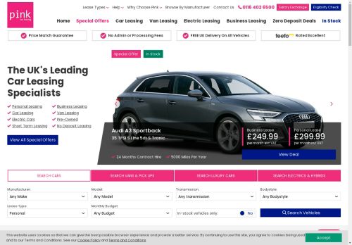 Pink Car Leasing - Car And Van Leasing Deals