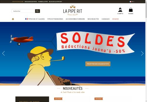 La Pipe Rit : vente de pipes de Saint Claude et pipes étrangères