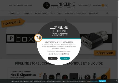 PIPELINE Store : Spécialiste de la cigarette électronique de qualité