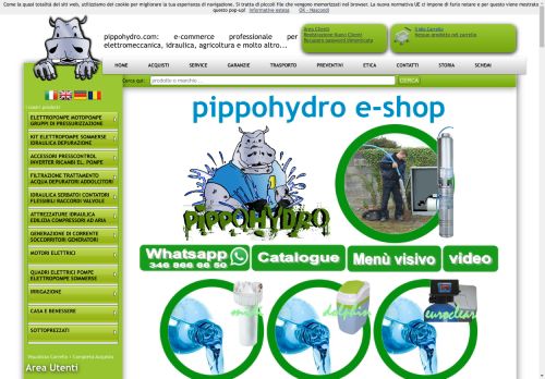 pippohydro.com: e-commerce professionale per elettromeccanica, idraulica, agricoltura e molto altro...