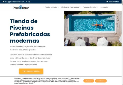 Tienda de piscinas prefabricadas modernas | Piscinadecor