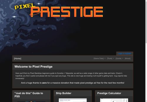 PSS guides, tools and more - Pixel Prestige