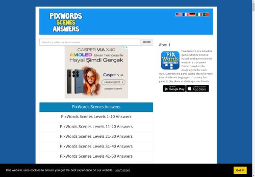 PixWords Scenes Answers - PixWordsScenes.net