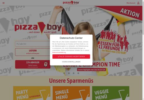 PIZZABOY - Lieferservice. Pizza online bestellen