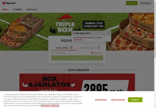 Pizza Hut - tekintsd meg promócióinkat és éttermeinket online!