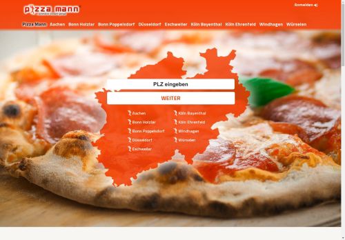 Pizza Mann Deutschland - Ihr Lieferservice in Nordrhein-Westfalen