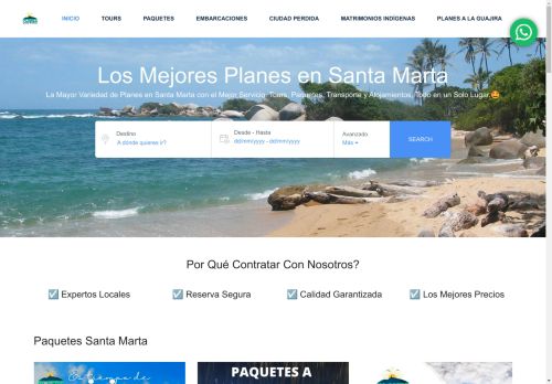 Planes Santa Marta: Tours En Santa Marta y Paquetes Todo Incluido