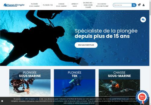 Planet plongée : Magasin matériel de plongée et chasse sous marine, vente en ligne - Planet Plongée