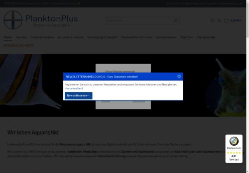 PlanktonPlus Aquaristik