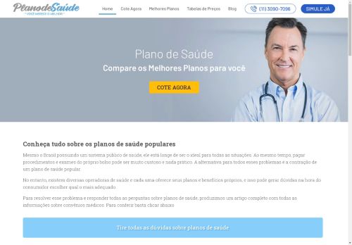 Plano de saÃºde popular: compare e veja qual o melhor para vocÃª
