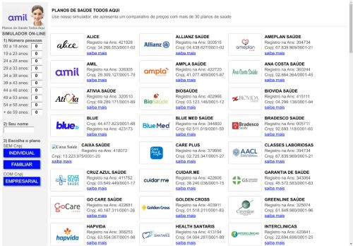 PLANOS DE SAUDE TODOS AQUI - COMPARE TODOS CONVÃNIOS MÃDICOS