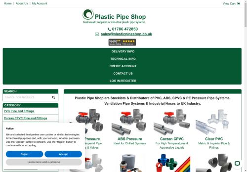 Plastic Pipe Shop | PVC | ABS | Fittings | Valves | UK Stocks