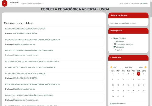 ESCUELA PEDAGÓGICA ABIERTA - UMSA