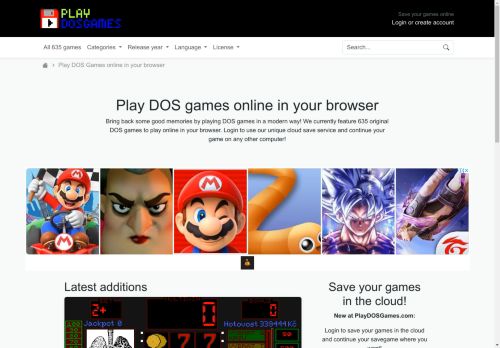 Play DOS games online in your browser - PlayDOSGames.com