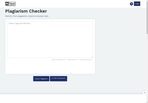 Plagiarism Checker - Plagiarism Detector & Remover | PLText