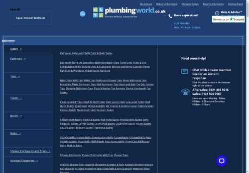 Plumbing World - For all Your Plumbing, Bathroom and Heating Needs. Top Rated Plumbing Merchant.