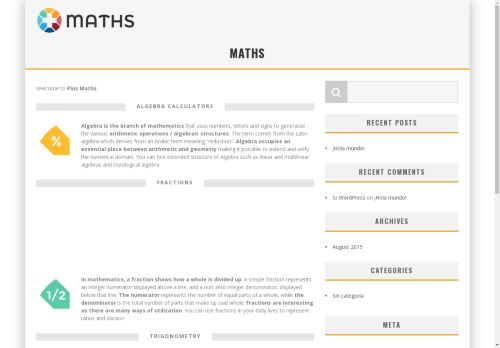 Maths | Best math exercises and calculators to learn maths easily