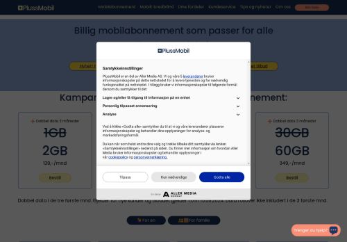 PlussMobil: Våre billigste og beste mobilabonnement