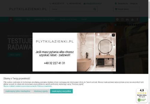 Wyposażenie łazienki - sklep internetowy | Plytkilazienki.pl