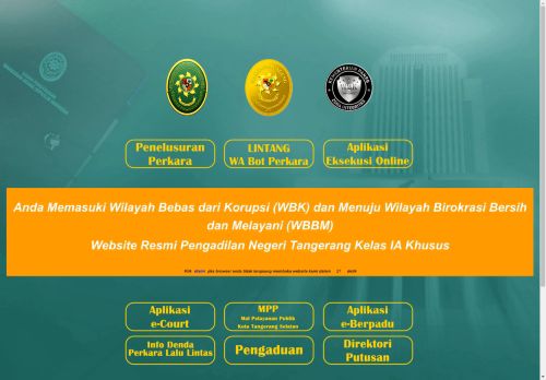 Selamat Datang di Pengadilan Negeri Tangerang