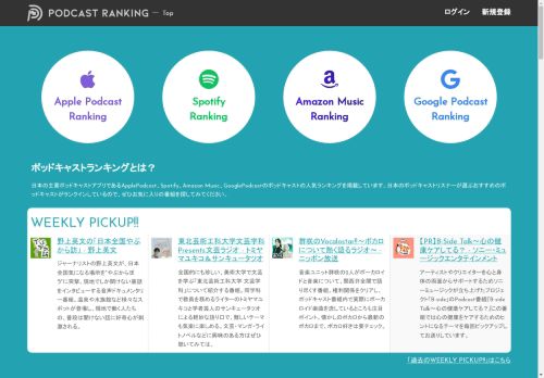 ポッドキャストランキング- 日本で人気のおすすめポッドキャスト掲載サイト