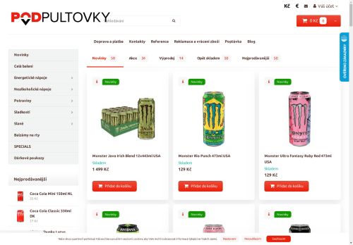 Podpultovky.eu - Nejlepší dobroty z celého světa