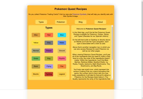 Pokemon Quest Recipes | All Recipes in Pokemon Quest | PQR