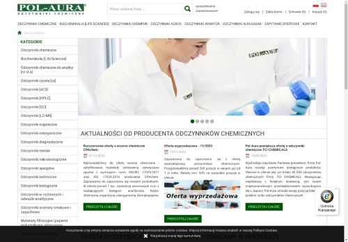 Producent odczynników chemicznych, sklep internetowy chemiczny, hurtownia odczynników online | Odczynniki chemiczne Pol-Aura