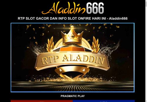 RTP SLOT GACOR DAN LENGKAP DENGAN POLA JAM RTP ALADDIN666 TERBAIK