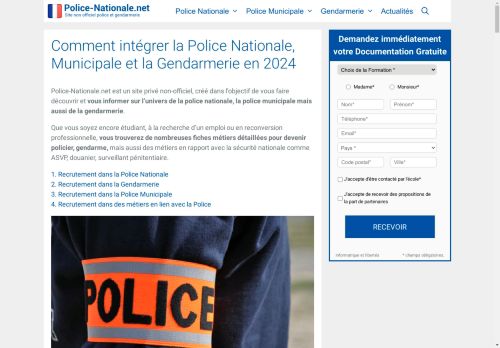 Devenir Policier : comment entrer dans la Police / recrutement 2024