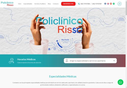 PoliclÃ­nico Risso | Servicios de salud a precios accesibles en Lince